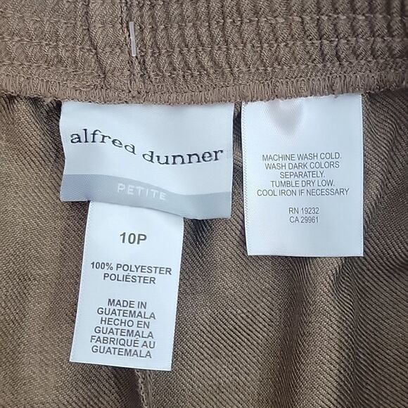 womens Alfred Dunner Classic Taupe size 10 Petite Classic Dress Slacks - Picture 2 of 4